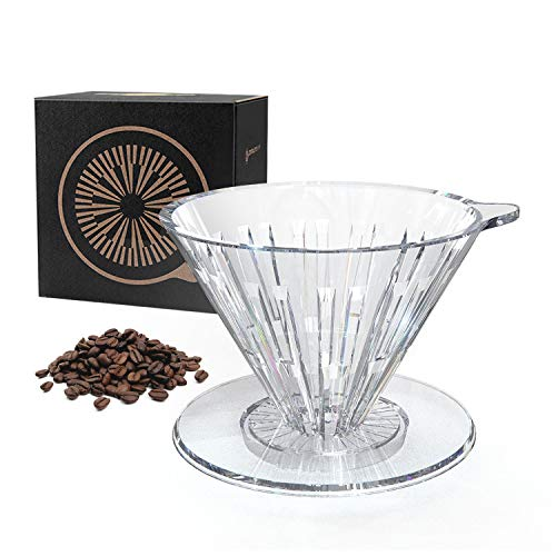 Timemore Crystal Eye Dripper 02 PC (2-4 Cups) - Transparent Clear