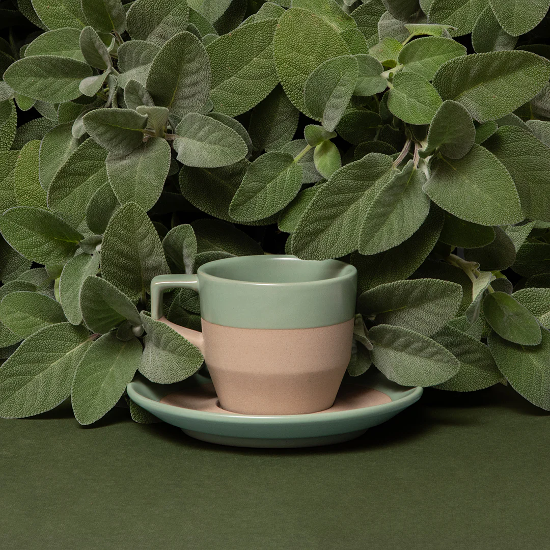 NotNeutral | Sage Pico Cappuccino Cup & Saucer