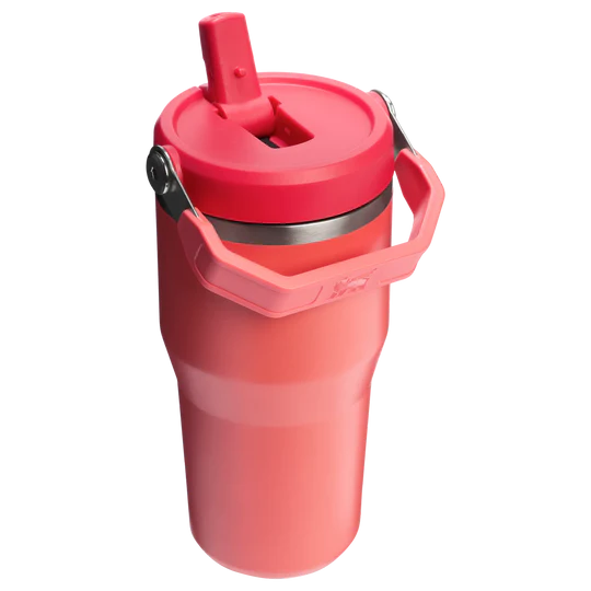 Stanley | The IceFlow Flip Straw Tumbler 600ML- Hot Coral
