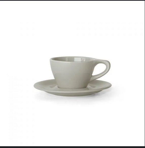 NotNeutral Lino Cappuccino Cup w/Saucer 6oz - Grey