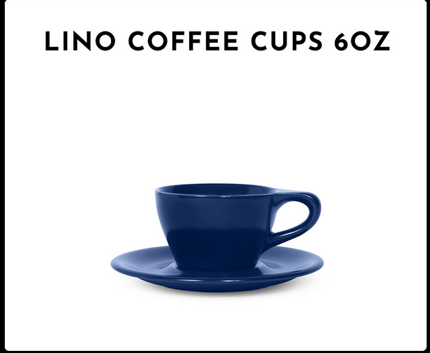 NotNeutral Lino Cappuccino Cup w/Saucer 6oz - D.Blue