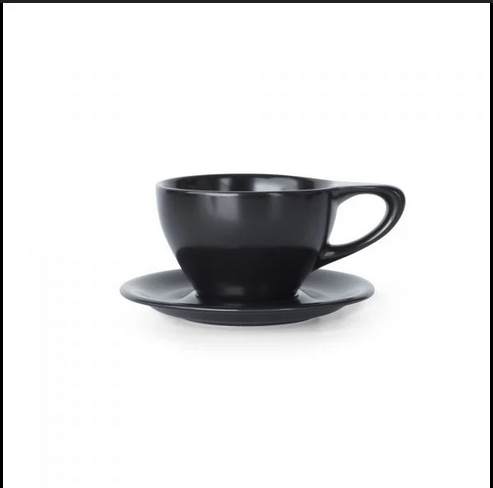 NotNeutral Lino Cappuccino Cup w/Saucer 8oz - M.Black