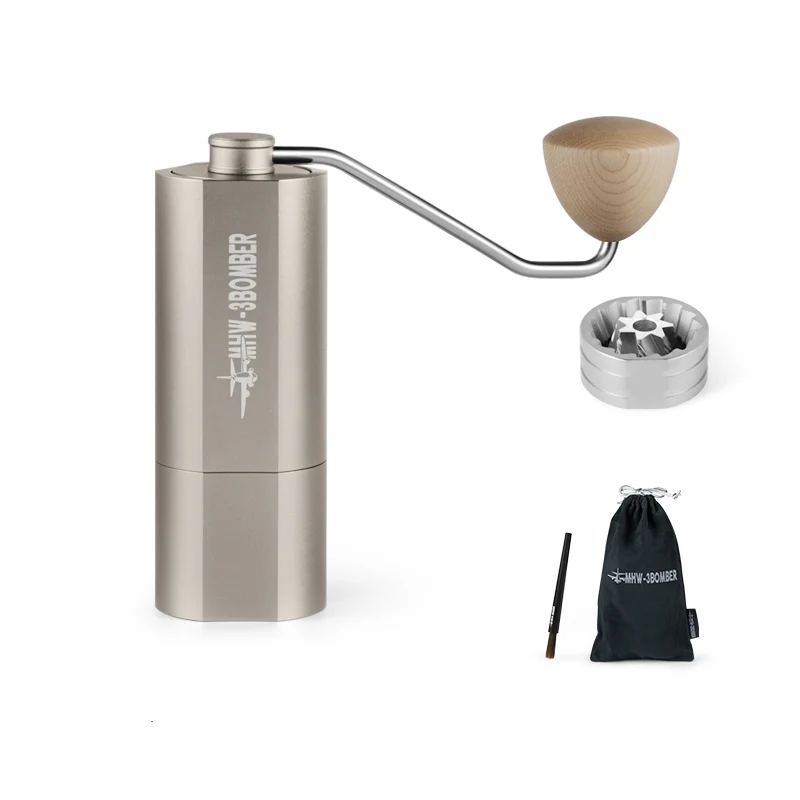 MHW | V3 Manual Grinder 38mm Seven Star Steel Burr Gold