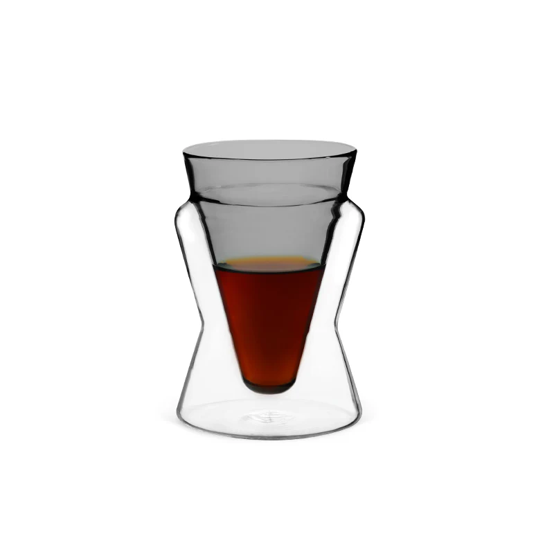 MHW DW Glass V-Shaped Black 130ML