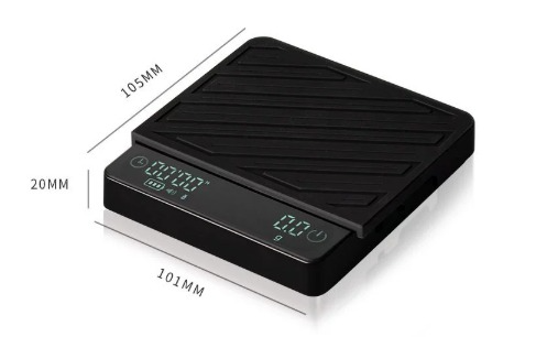 Electronic Coffee Scale ABS Black