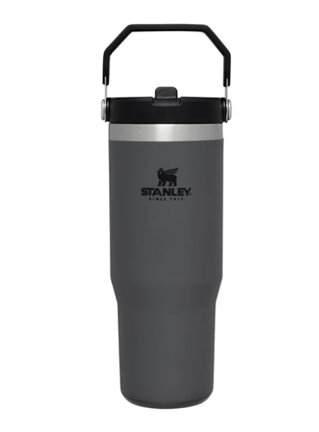 stanley Ice Flow Go Flip Straw Tumbler 870ml/30oz Charcoal