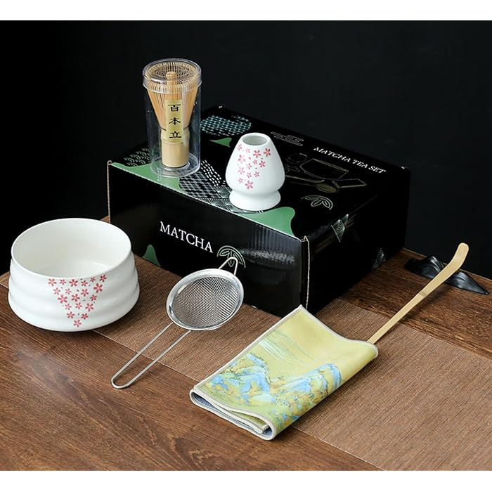 Matcha Tools 7pcs Set Pink Flower