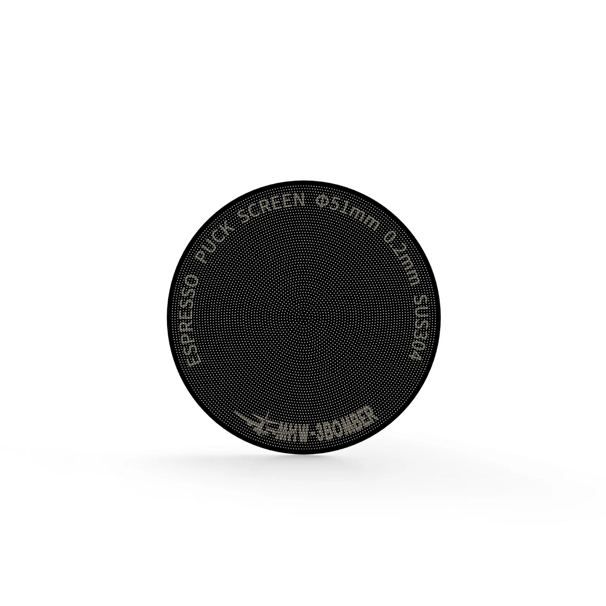 MHW Espresso Puck Screen Titanium Black 58.5mm-0.2mm
