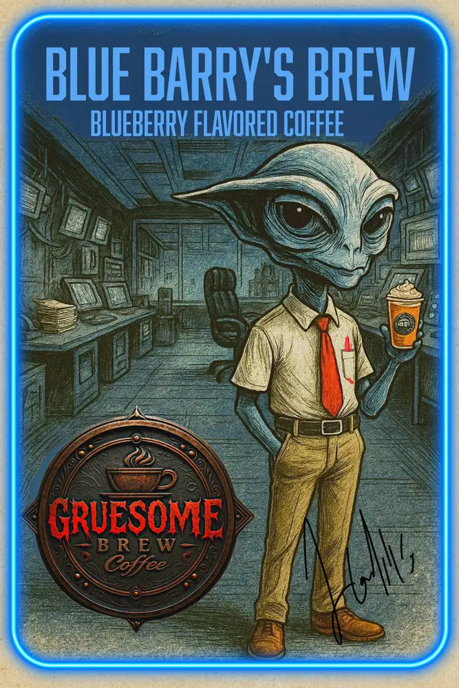 Gruesome | Blue Barry's Brew - Blueberry Coffee 227G