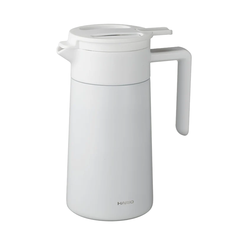 Hario Double Walled Thermal Pot Ceramic Coating 600ml - White