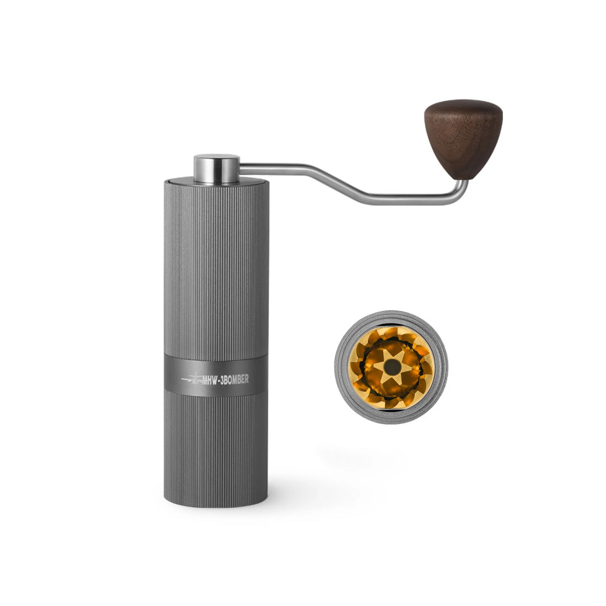 MHW | M1 - Manual Grinder Titanium burr 38mm Gray